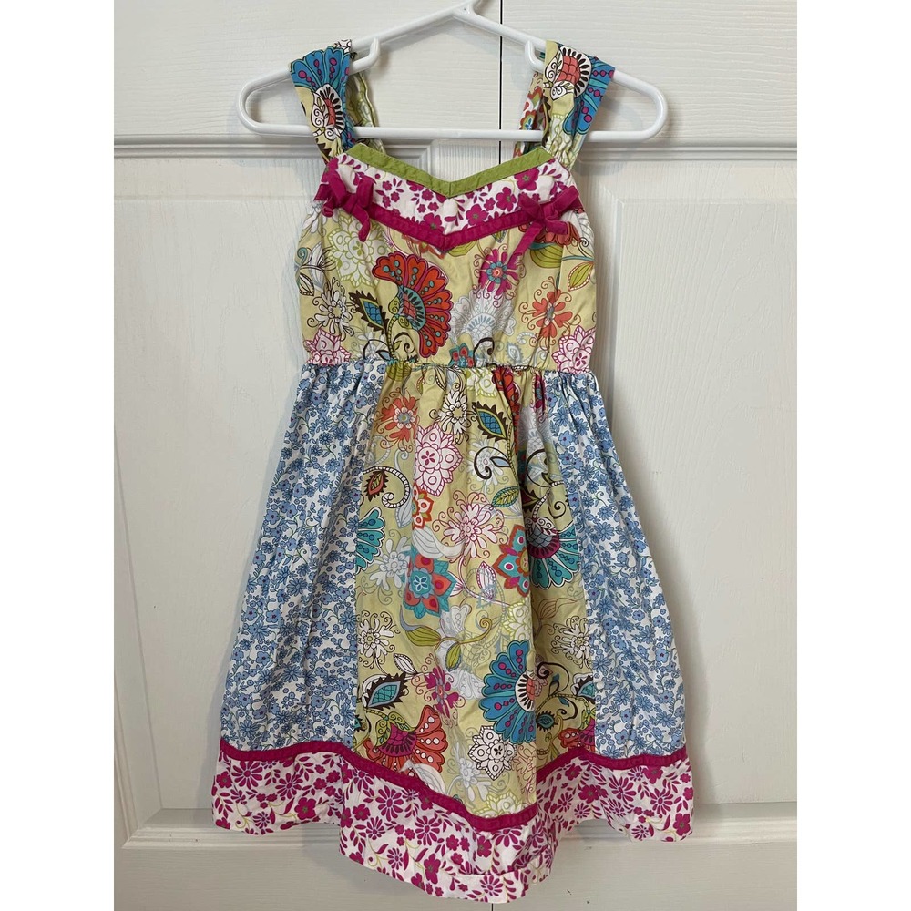 Bonnie Jean Little Girl's Mixed Print Spring/summer dress size 6